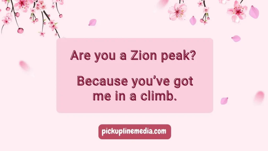 Clever Zion Pickup Lines