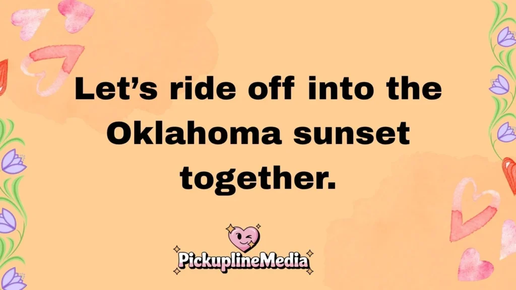 Cowboy & Cowgirl Pick Up Lines