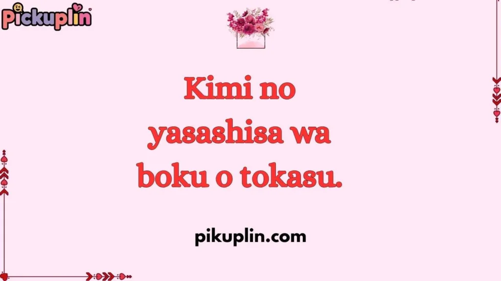 Romantic Japanese Pick Up Lines