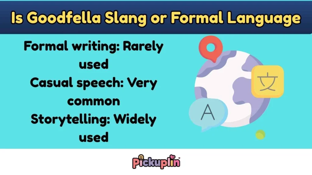 Is Goodfella Slang or Formal Language