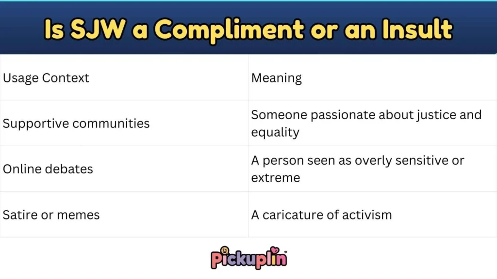 Is SJW a Compliment or an Insult