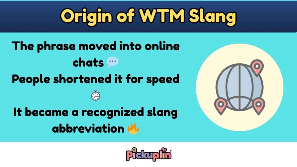 Origin of WTM Slang