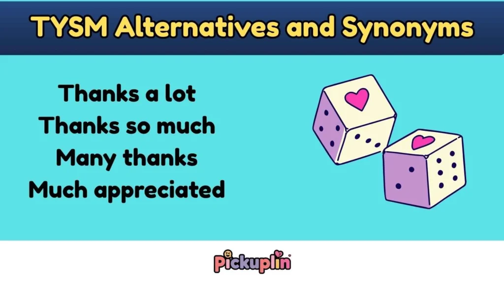 TYSM Alternatives and Synonyms