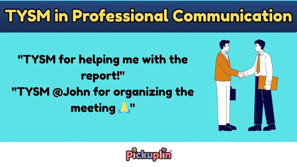 TYSM in Professional Communication