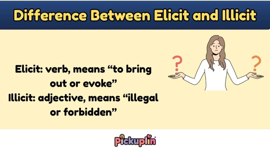 Difference Between Elicit and Illicit