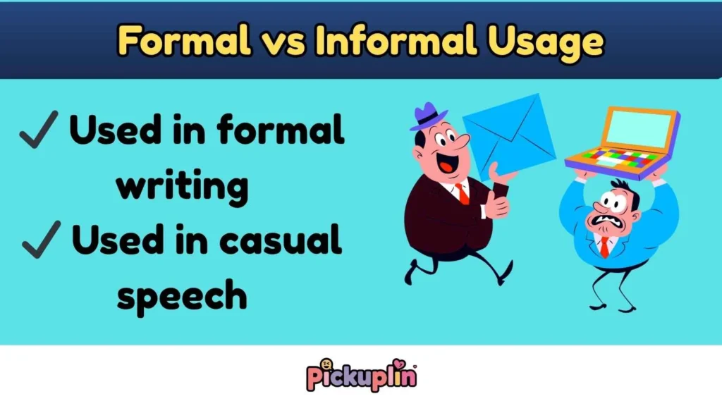 Formal vs Informal Usage