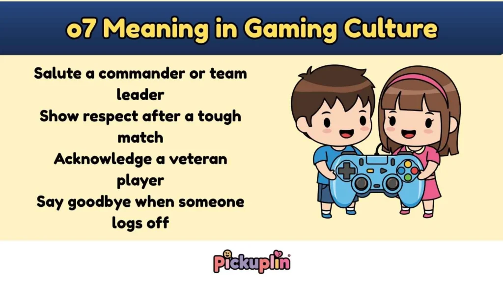 o7 Meaning in Gaming Culture