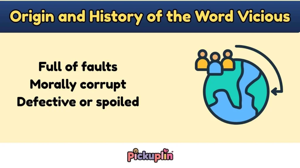 Origin and History of the Word Vicious