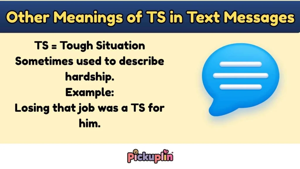 Other Meanings of TS in Text Messages