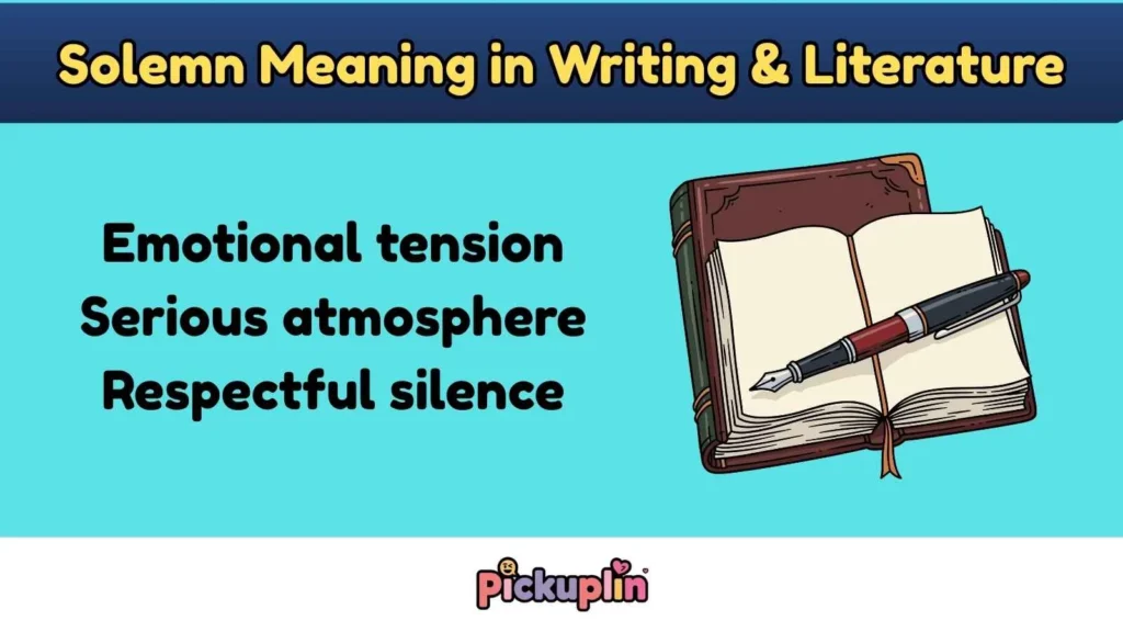 Solemn Meaning in Writing & Literature