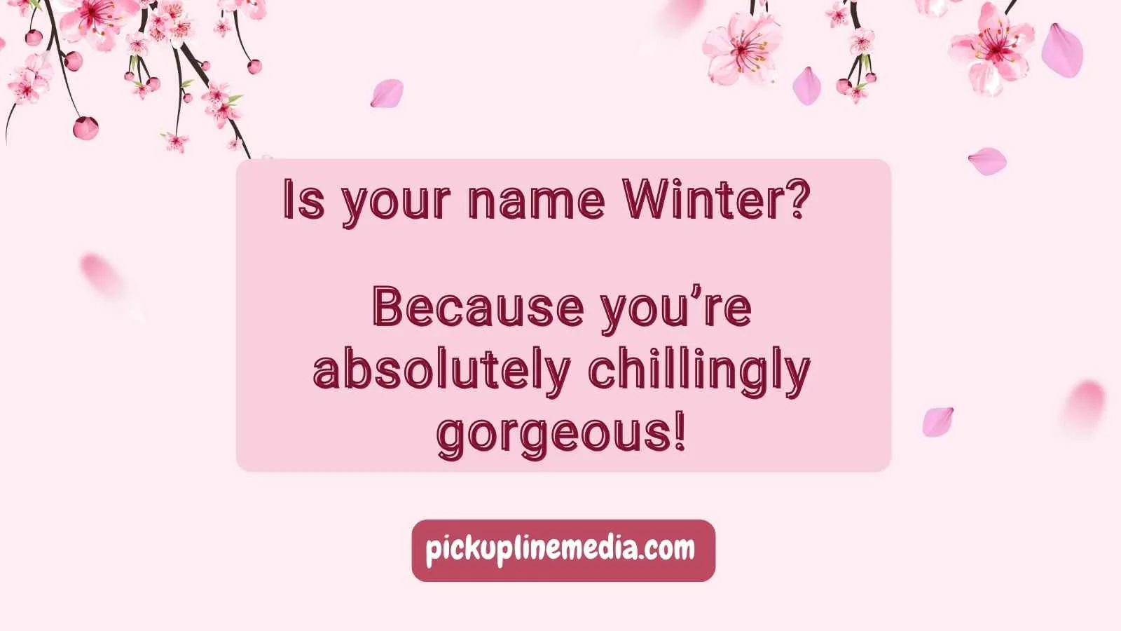 Holiday Pickup Lines