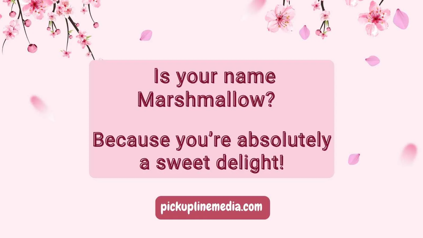 Marshmallow Pickup Lines