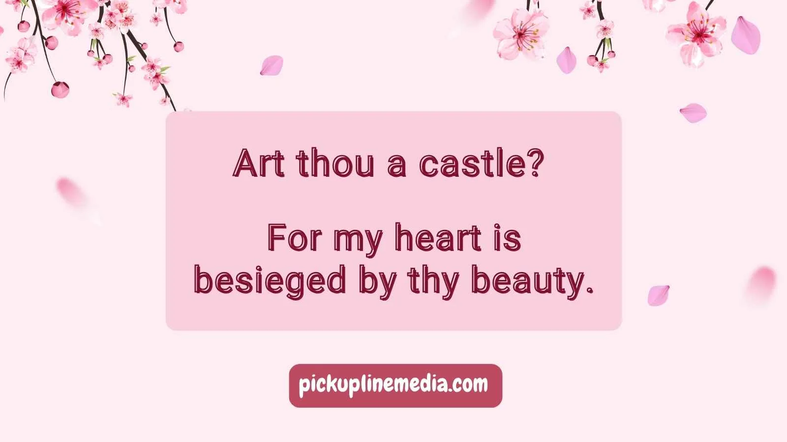 Medieval Pickup Lines