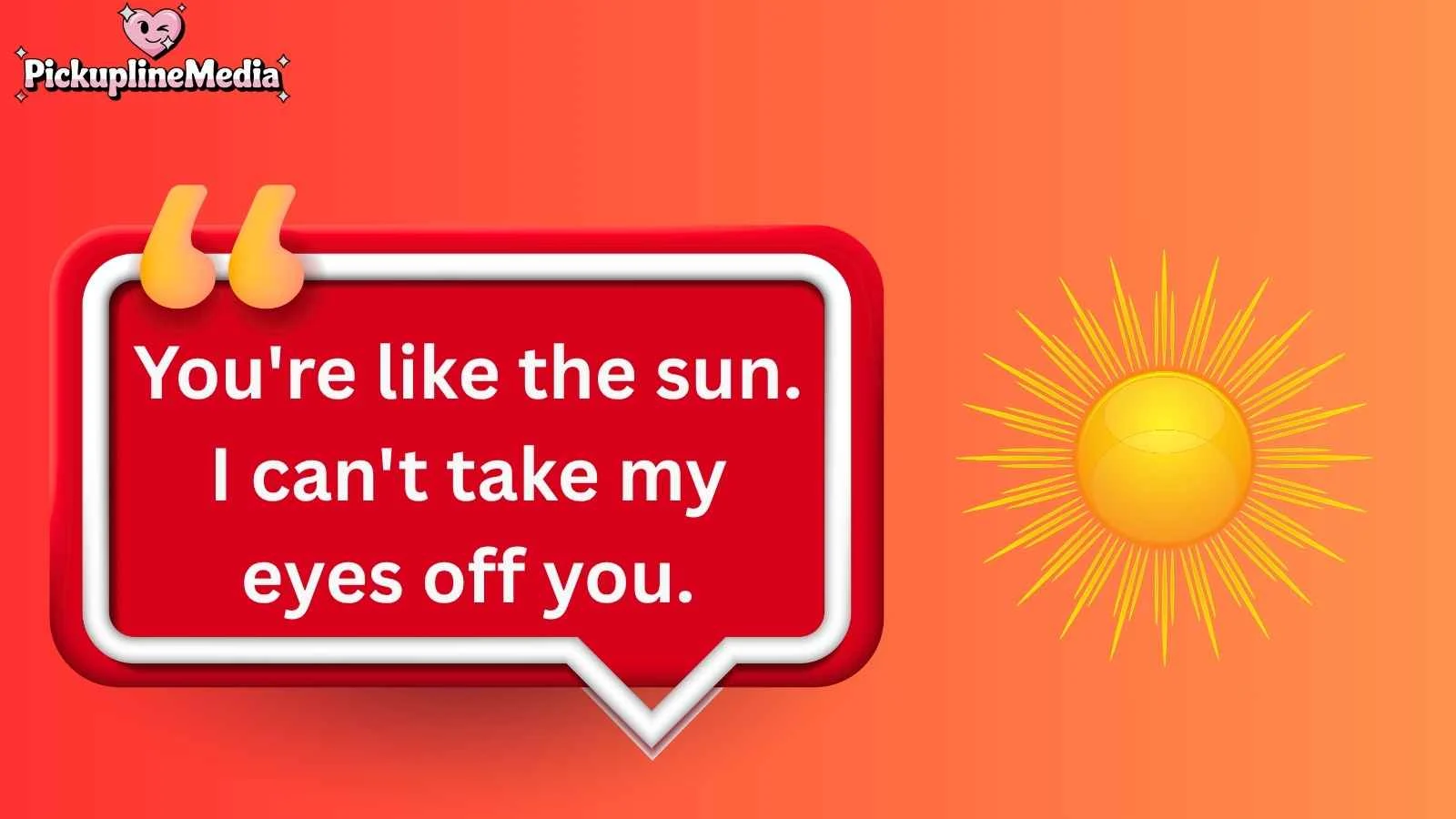 sun pickup lines