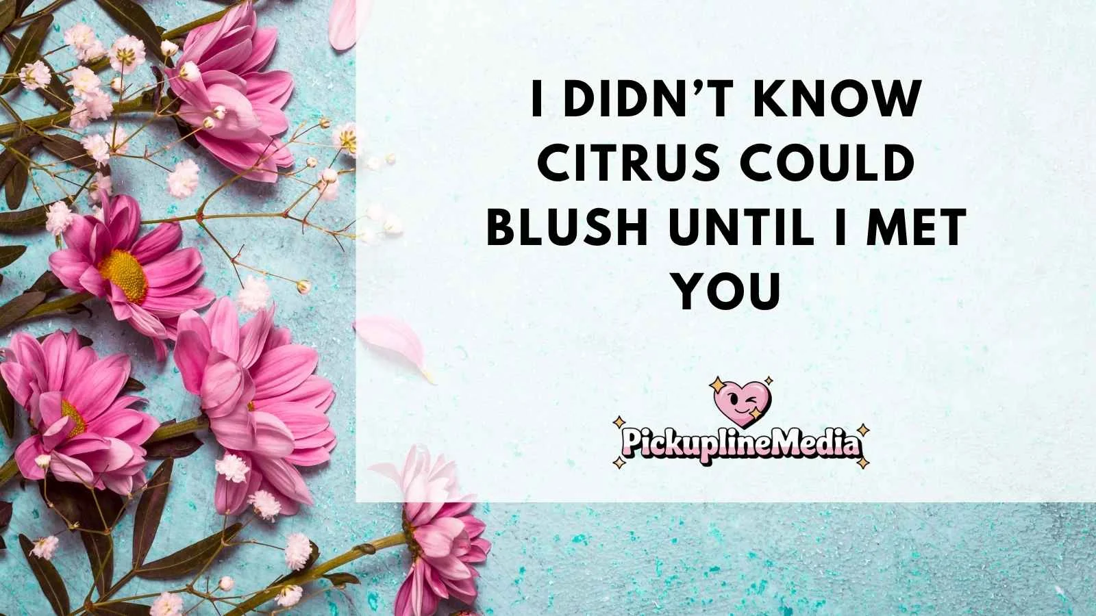 Zesty Citrus Pick Up Lines