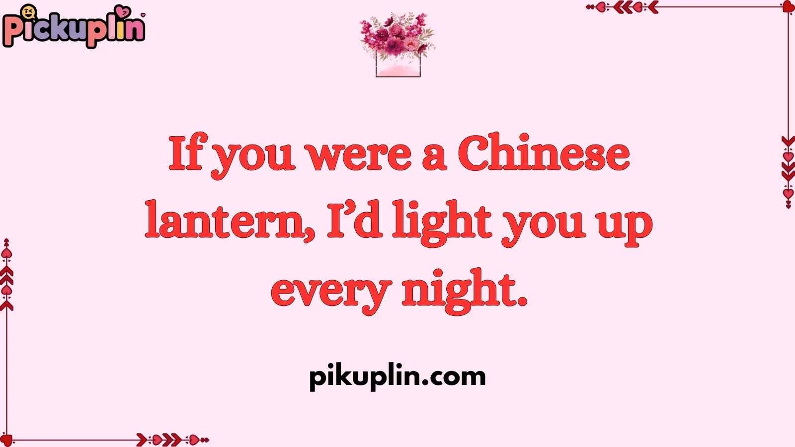 Chinese Pickup Line