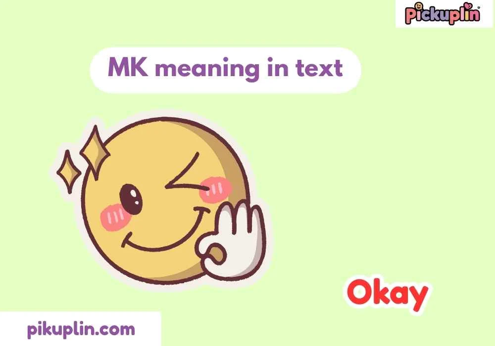 MK meaning in text